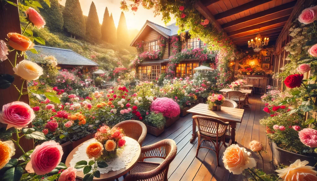 写真映えする庭園と薔薇の季節