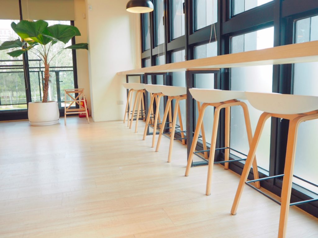 cafeならではの居心地の良い空間