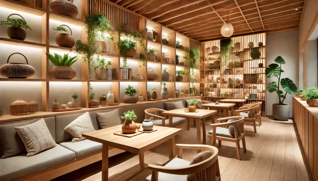 雰囲気と癒しを感じられる空間