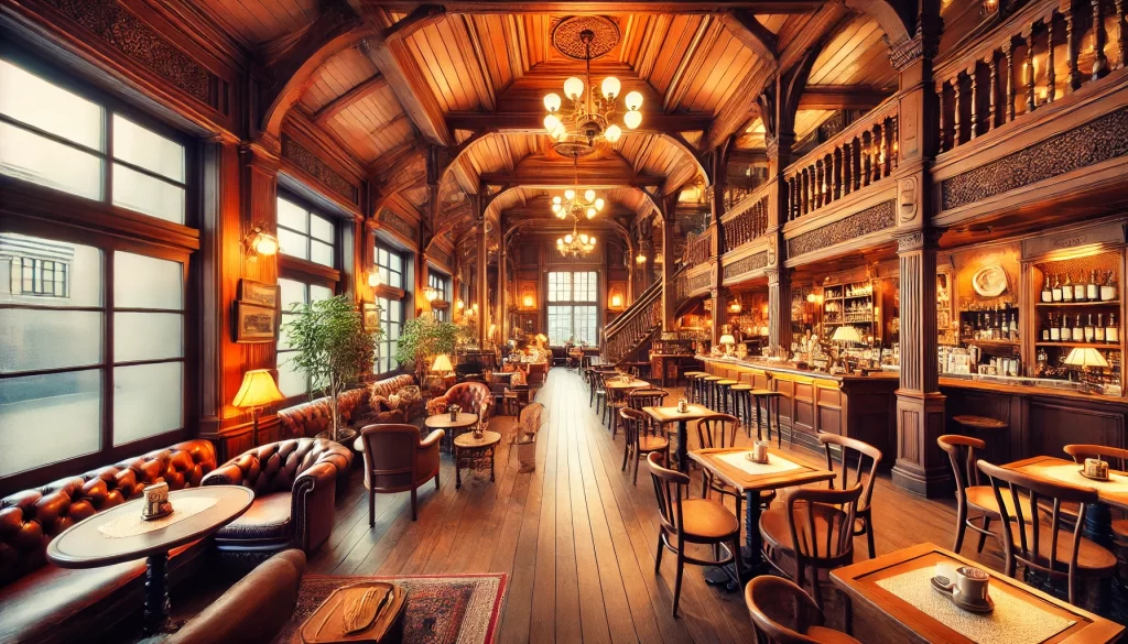 店内の空間や天井の高さが生む雰囲気